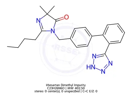 Chemical structure of Irbesartan Impurity 13