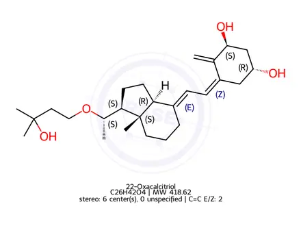 Chemical structure of 22-Oxacalcitriol