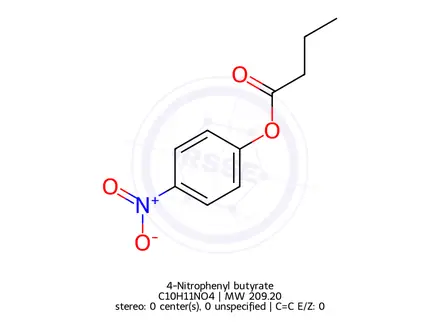 Chemical structure of 4-Nitrophenyl butyrate