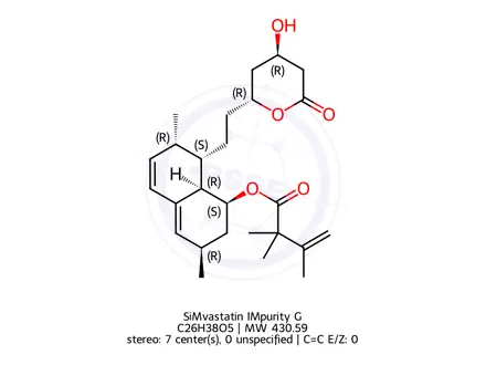 Chemical structure of SiMvastatin IMpurity G