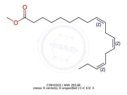 Chemical structure of Methyl linolenate