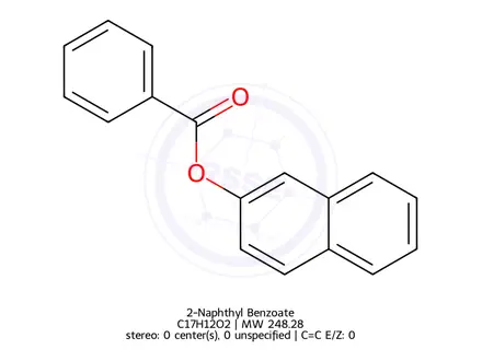 Chemical structure of 2-Naphthyl Benzoate