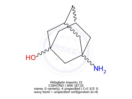 Chemical structure of Vildagliptin Impurity 15