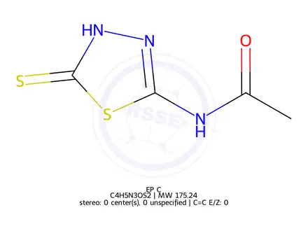 Chemical structure of Acetazolamide EP Impurity C