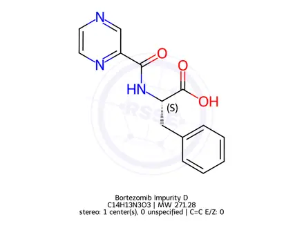 Chemical structure of Bortezomib Impurity D