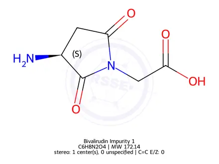 Chemical structure of Bivalirudin Impurity 1