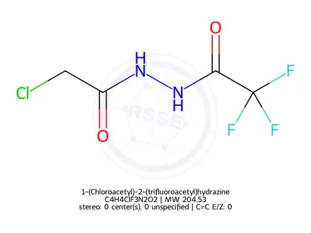 Chemical structure of 1-(Chloroacetyl)-2-(trifluoroacetyl)hydrazine