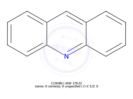 Chemical structure of Acridine