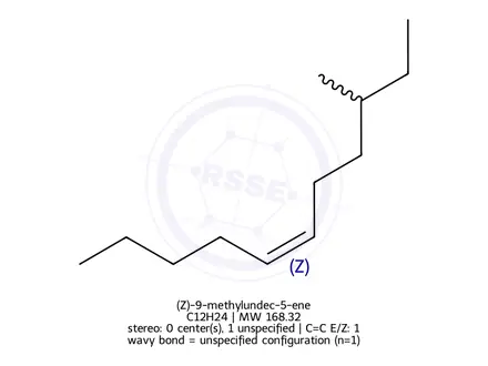 Chemical structure of (Z)-9-methylundec-5-ene