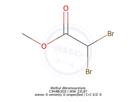 Chemical structure of Methyl dibromoacetate