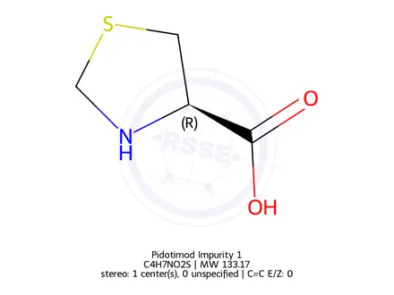 Chemical structure of L-Thiaproline