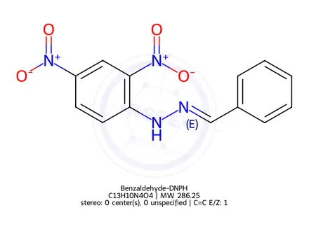 Chemical structure of Benzaldehyde-DNPH