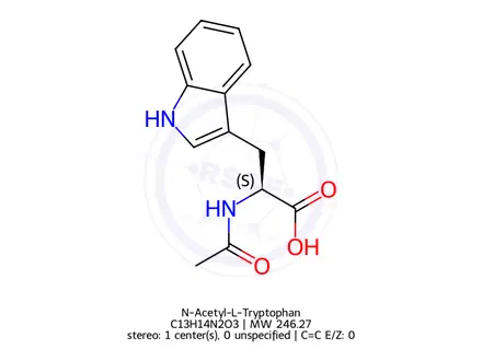 Chemical structure of N-Acetyl-L-Tryptophan