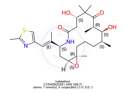 Chemical structure of Ixabepilone