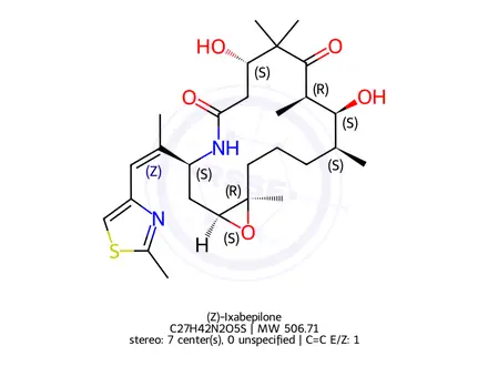 Chemical structure of (Z)-Ixabepilone