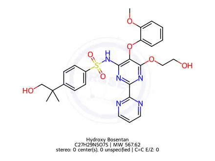 Chemical structure of Hydroxy Bosentan