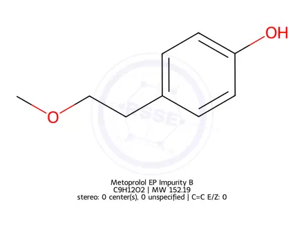 Chemical structure of Metoprolol EP Impurity B
