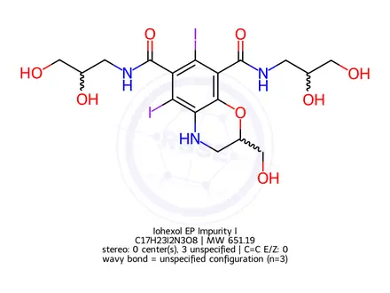 Chemical structure of Iohexol EP Impurity I