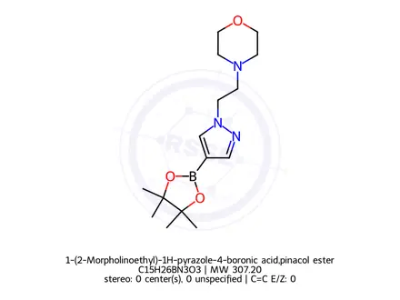 Chemical structure of 1-(2-Morpholinoethyl)-1H-pyrazole-4-boronic acid,pinacol ester