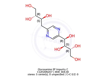 Chemical structure of Glucosamine sulphate Impurity C