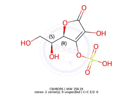 Chemical structure of Ascorbic Acid 3-Sulfate