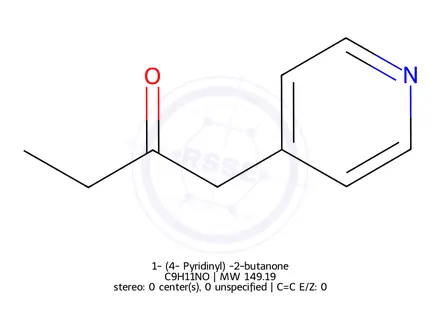 Chemical structure of 1-(4-Pyridinyl)-2-butanone