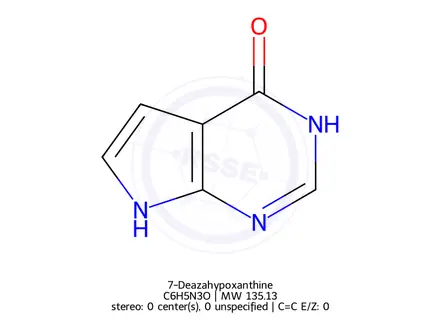 Chemical structure of 7-Deazahypoxanthine