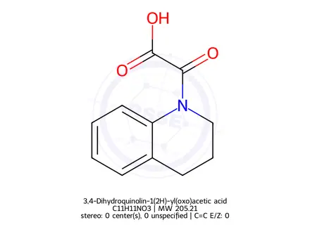 Chemical structure of 3,4-Dihydroquinolin-1(2H)-yl(oxo)acetic acid