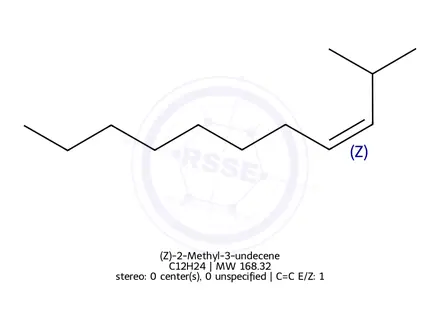 Chemical structure of (Z)-2-Methyl-3-undecene