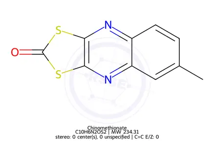 Chemical structure of Chinomethionate