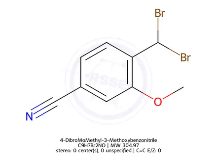 Chemical structure of 4-DibroMoMethyl-3-Methoxybenzonitrile