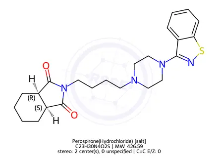 Chemical structure of Perospirone(Hydrochloride)