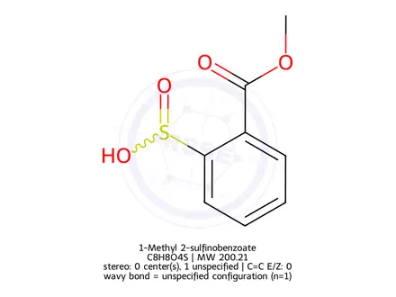 Chemical structure of 1-Methyl 2-sulfinobenzoate