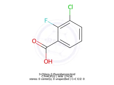 Chemical structure of 3-Chloro-2-FluorobenzoicAcid