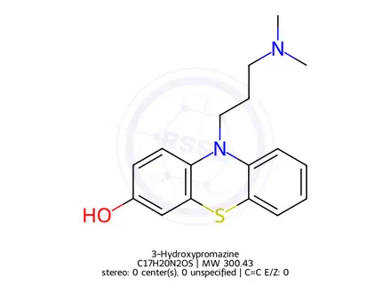 Chemical structure of 3-Hydroxypromazine