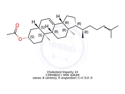 Chemical structure of Cholesterol Impurity 14