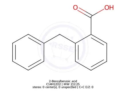 Chemical structure of 2-Benzylbenzoic acid
