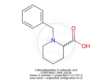 Chemical structure of 1-Benzylpiperidine-2-carboxylic acid