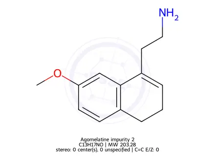 Chemical structure of Agomelatine impurity 2