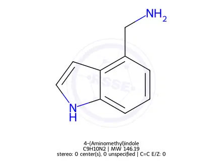Chemical structure of 4-(Aminomethyl)indole
