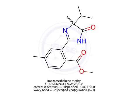 Chemical structure of Imazamethabenz Methyl