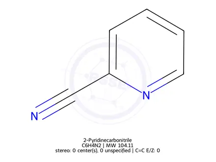 Chemical structure of 2-Cyanopyridine