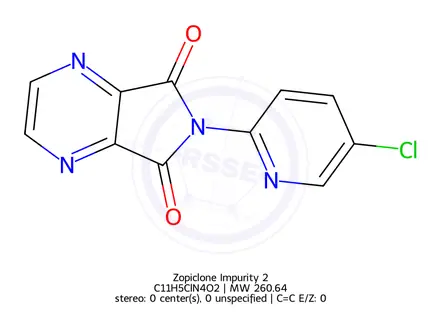 Chemical structure of Zopiclone Impurity 2
