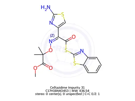 Chemical structure of Ceftazidime Impurity 31