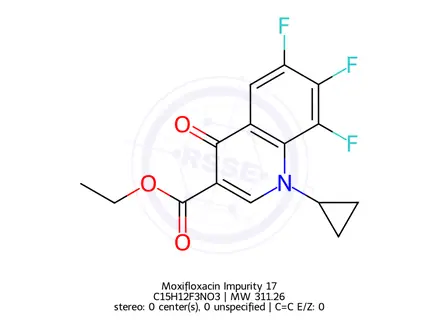 Chemical structure of Moxifloxacin Impurity 17