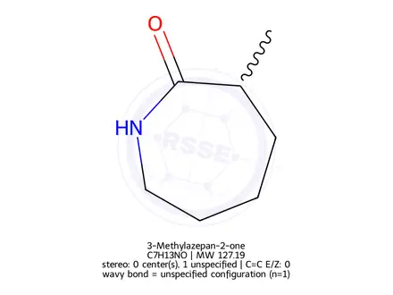 Chemical structure of 3-Methylazepan-2-one