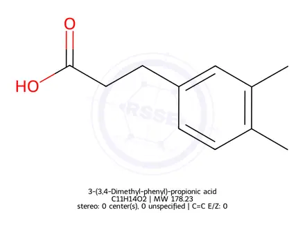 Chemical structure of 3-(3,4-Dimethyl-phenyl)-propionic acid