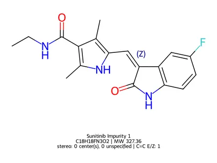 Chemical structure of Sunitinib Impurity D
