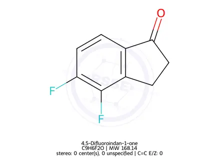 Chemical structure of 4,5-Difluoroindan-1-one