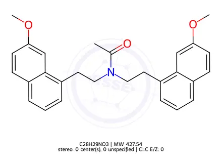 Chemical structure of Agomelatine impurity 10